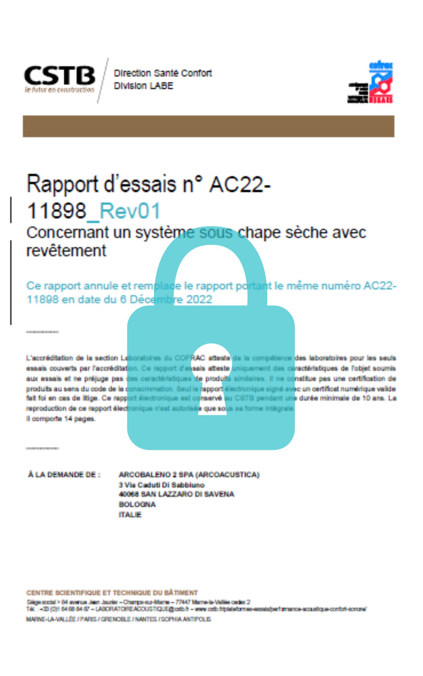 ARCO PLUS EVO [CSTB]